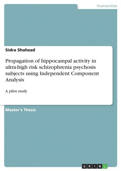 Propagation of hippocampal activity in ultra-high risk schizophrenia psychosis subjects using Independent Component Analysis