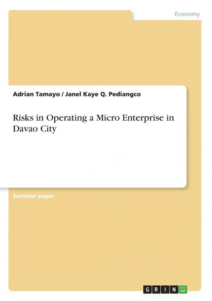Risks in Operating a Micro Enterprise in Davao City