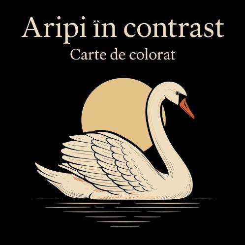 Aripi în contrast - Carte de Colorat