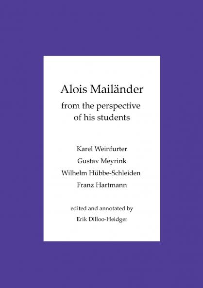 Alois Mailänder - From the perspective of his students