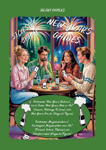 New Year's Games (Pantomime New Year's Balance; Card Game New Year's Blah or Ah? Leisure Holidays Fictions; New Year's Oracle Magical Figures) - Silvesterspiele (Pantomime Neujahrsbalance; Kartenspiel Neujahrsblah oder Ah? Freizeit Urlaub Fiktives; Si
