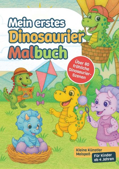 Mein erstes Dinosaurier-Malbuch