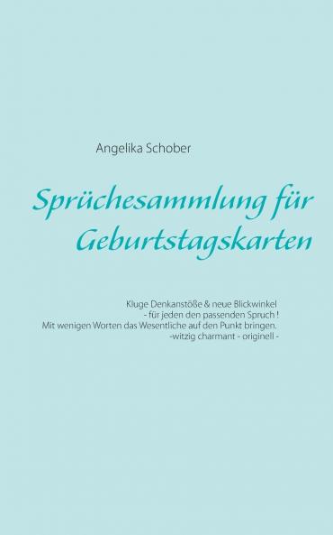Sprüchesammlung für Geburtstagskarten
