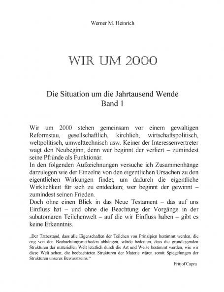 Wir Um 2000 -  Band 1