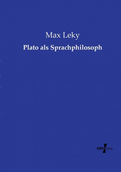 Plato als Sprachphilosoph