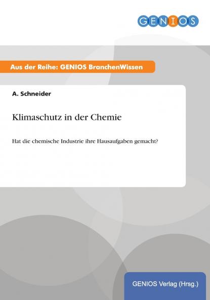 Klimaschutz in der Chemie