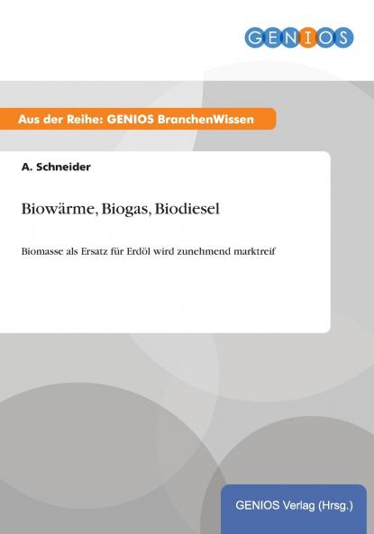 Biowärme Biogas Biodiesel