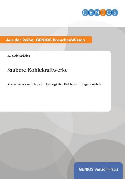 Saubere Kohlekraftwerke