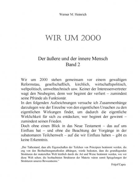 Wir um 2000 -  Band 2