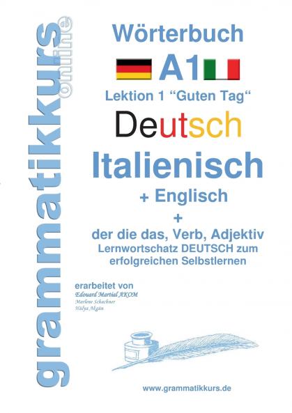 Wörterbuch Deutsch - Italienisch - Englisch  Niveau A1