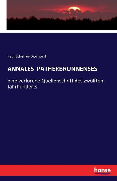 ANNALES  PATHERBRUNNENSES