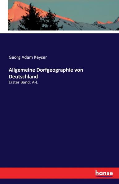 Allgemeine Dorfgeographie von Deutschland