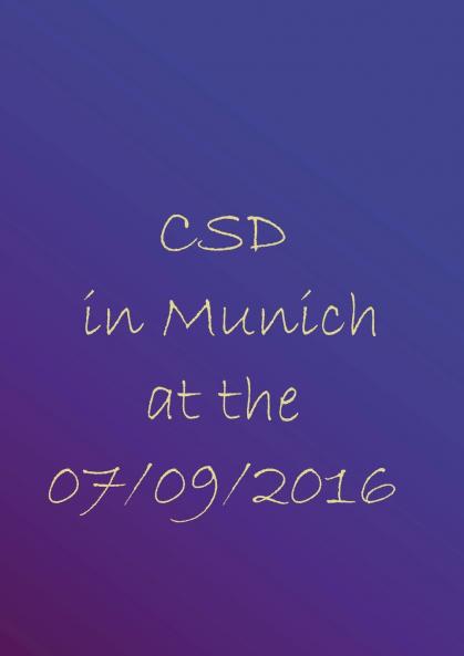 CSD in Munich at the 09.07.2016