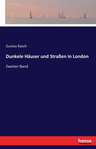 Dunkele Häuser und Straßen in London