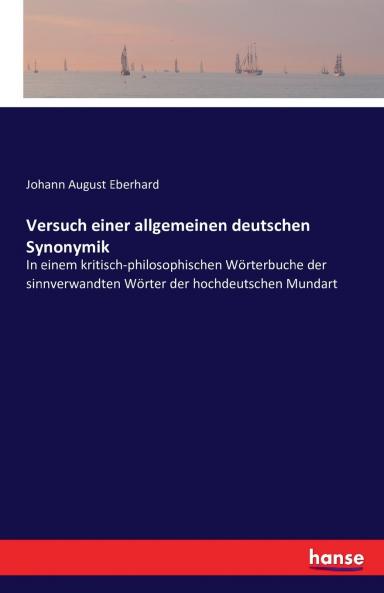 Versuch einer allgemeinen deutschen Synonymik