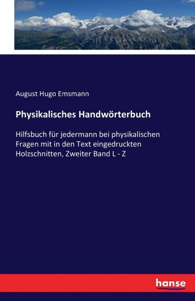 Physikalisches Handwörterbuch
