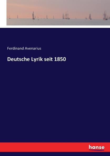 Deutsche Lyrik seit 1850