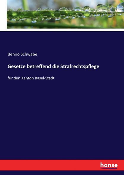 Gesetze betreffend die Strafrechtspflege