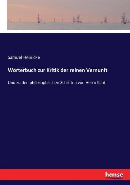 Wörterbuch zur Kritik der reinen Vernunft