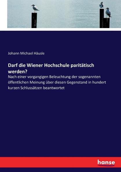 Darf die Wiener Hochschule paritätisch werden?