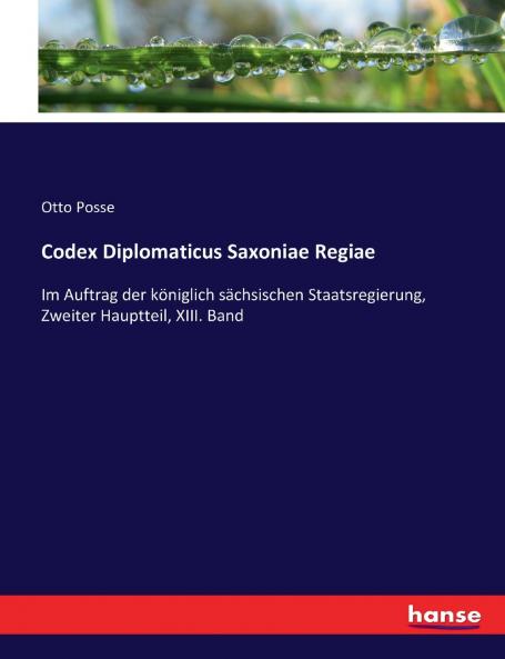 Codex Diplomaticus Saxoniae Regiae