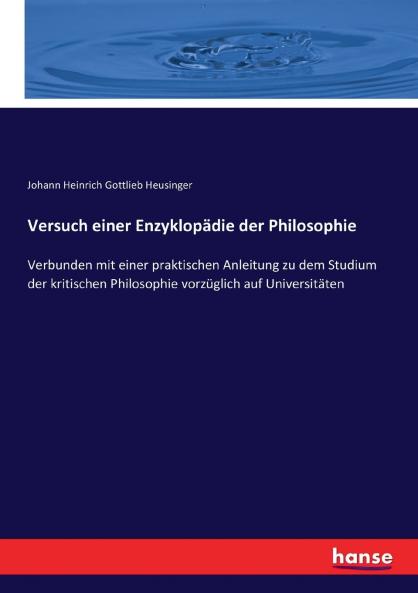 Versuch einer Enzyklopädie der Philosophie