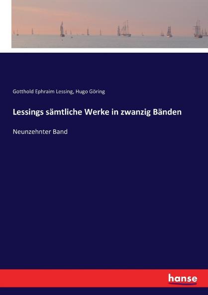 Lessings sämtliche Werke in zwanzig Bänden
