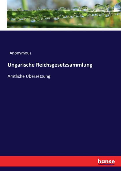 Ungarische Reichsgesetzsammlung