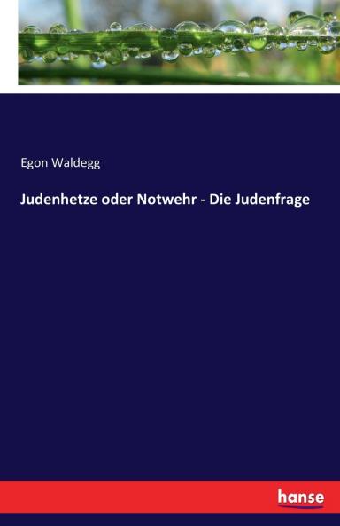 Judenhetze oder Notwehr - Die Judenfrage