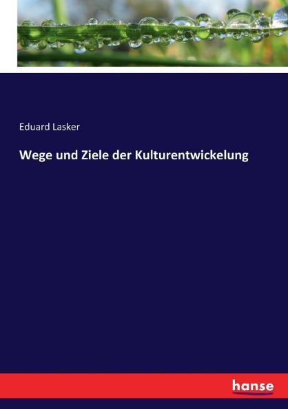 Wege und Ziele der Kulturentwickelung