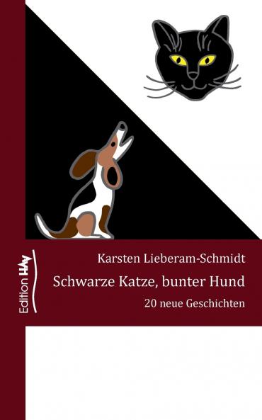Schwarze Katze bunter Hund