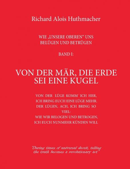Von der Mär die Erde sei eine Kugel