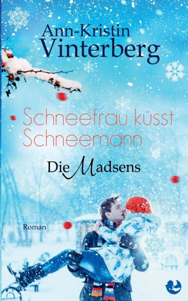 Schneefrau küsst Schneemann