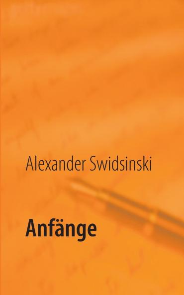 Anfänge