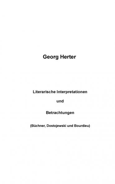 Literarische Interpretationen und Betrachtungen
