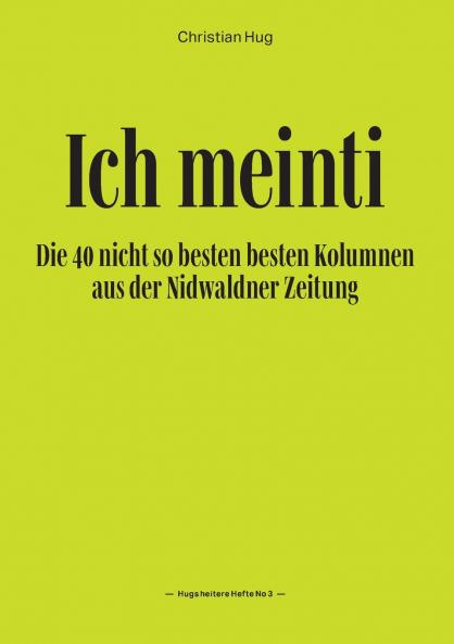 Ich meinti III