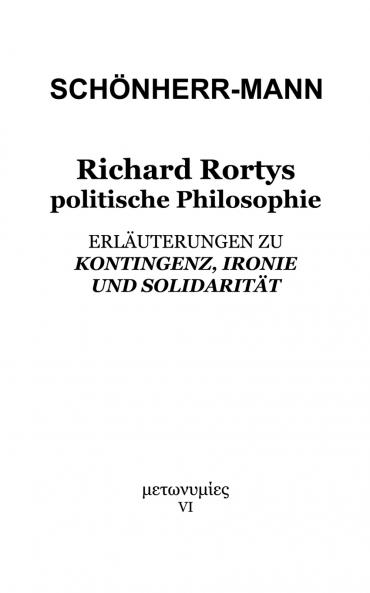 Richard Rortys politische Philosophie