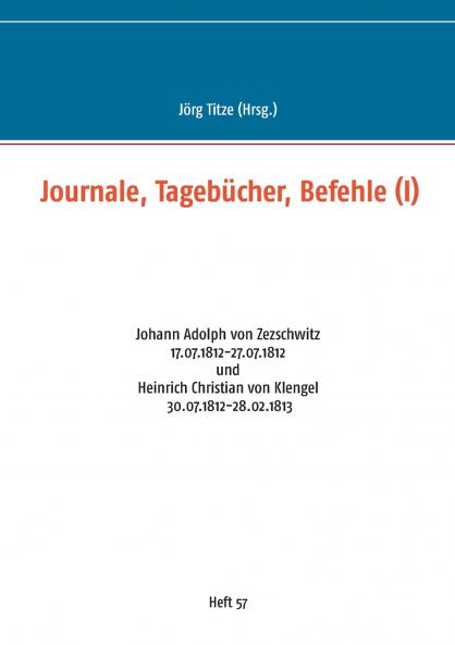 Journale Tagebücher Befehle (I)