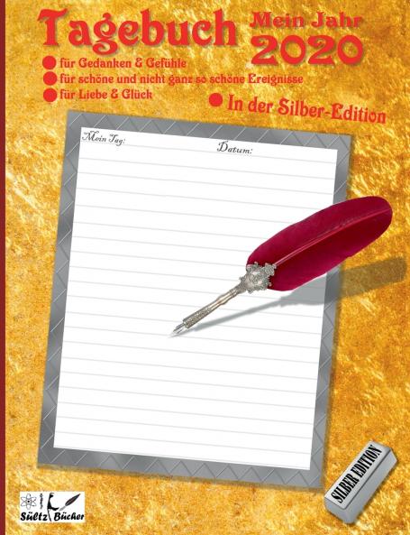 TAGEBUCH - Mein Jahr 2020 - SÜLTZ BÜCHER Silber Edition