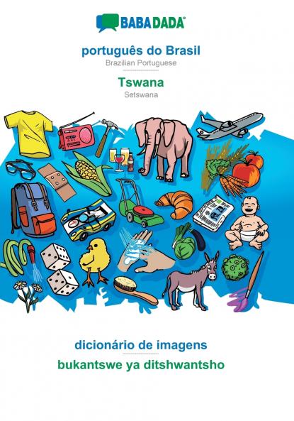 português do Brasil - Tswana dicionário de imagens