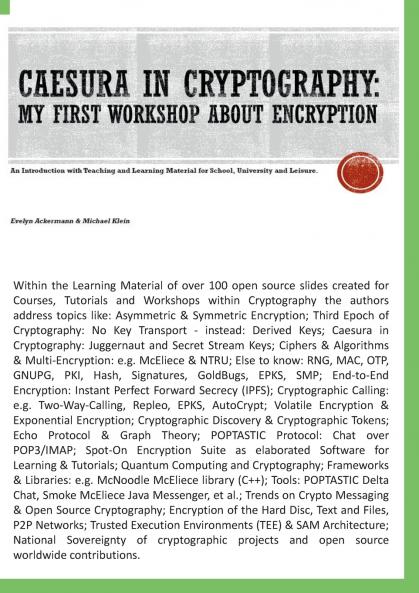 Caesura in Cryptography [Paperback]