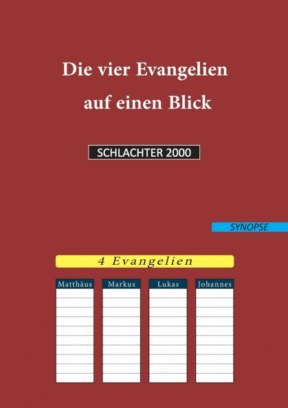 Die vier Evangelien auf einen Blick