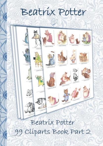 Beatrix Potter 99 Cliparts Book Part 2 ( Peter Rabbit )