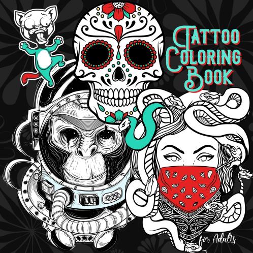 Tattoo Coloring Book for Adults