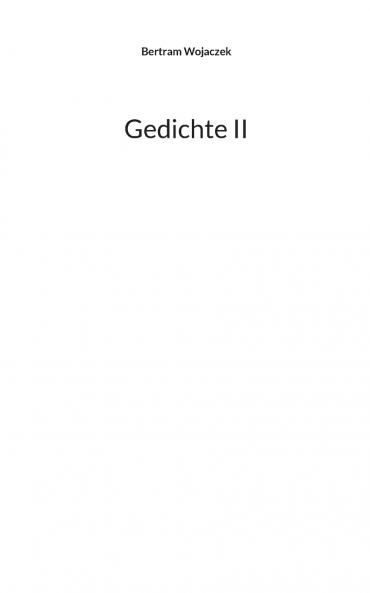 Gedichte II