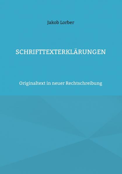 Schrifttexterklärungen