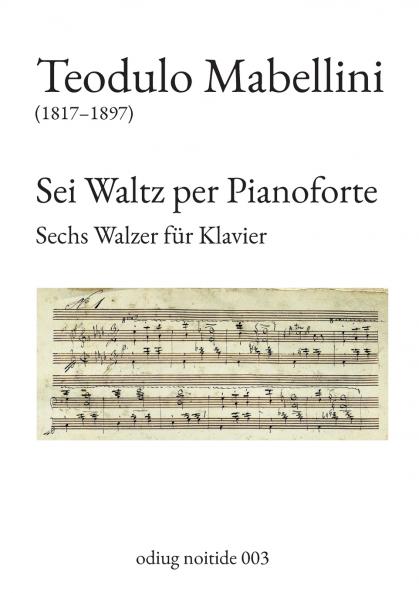 Sei Waltz per Pianoforte