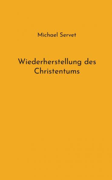 Wiederherstellung des Christentums