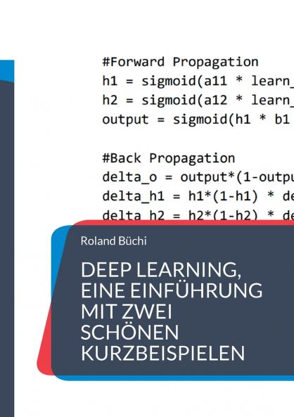 Deep Learning eine Einführung mit zwei schönen Kurzbeispielen