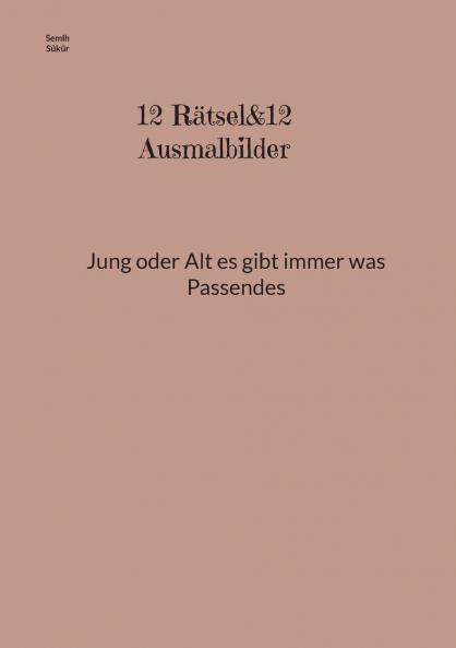 12 Rätsel&12 Ausmalbilder